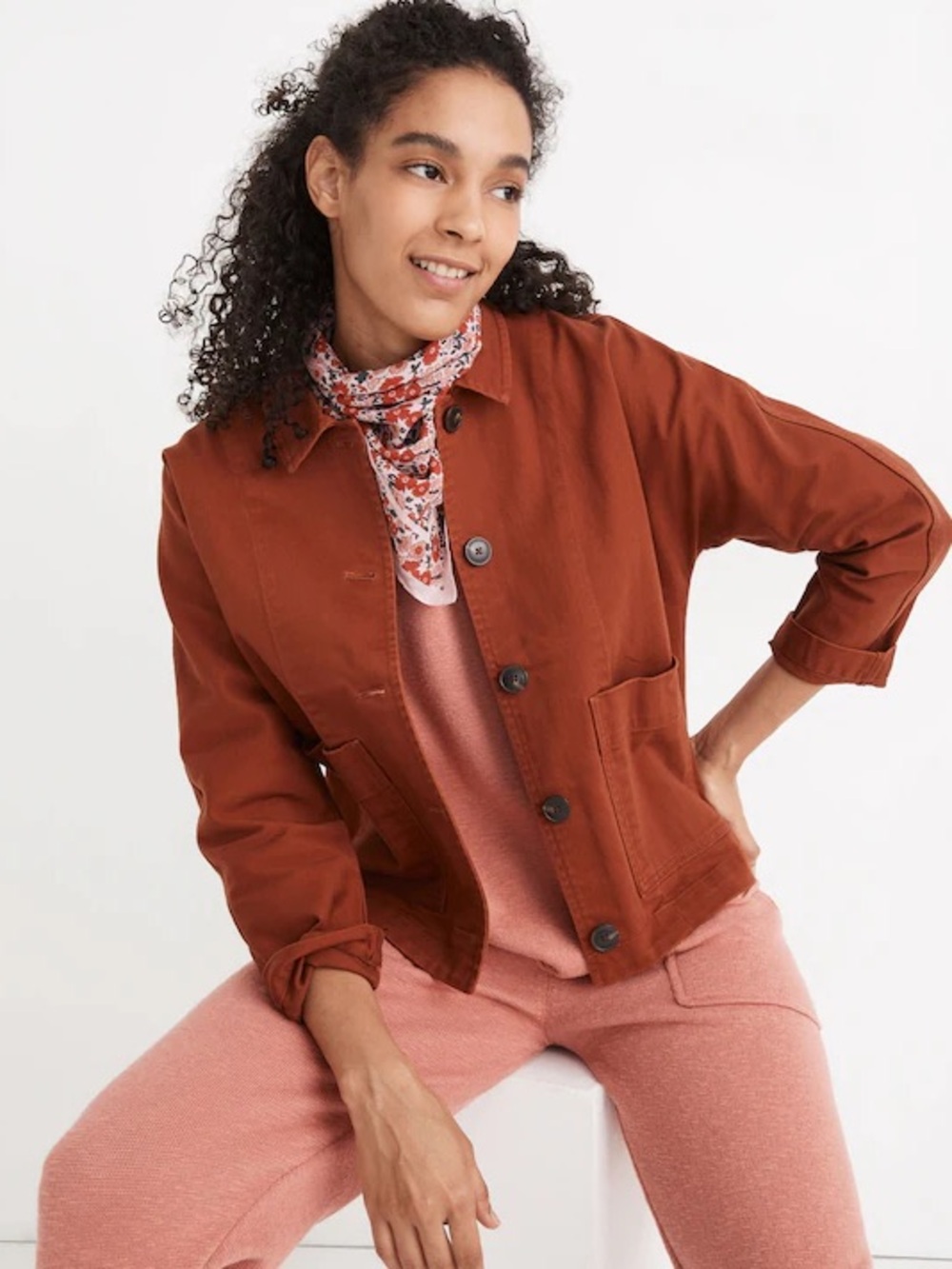 Pomeray Chore Jacket – Dusty Redwood - Picture 4 of 10